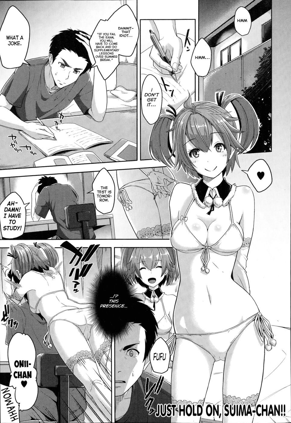 Hentai Manga Comic-Just Hold On, Suima-chan-Read-1